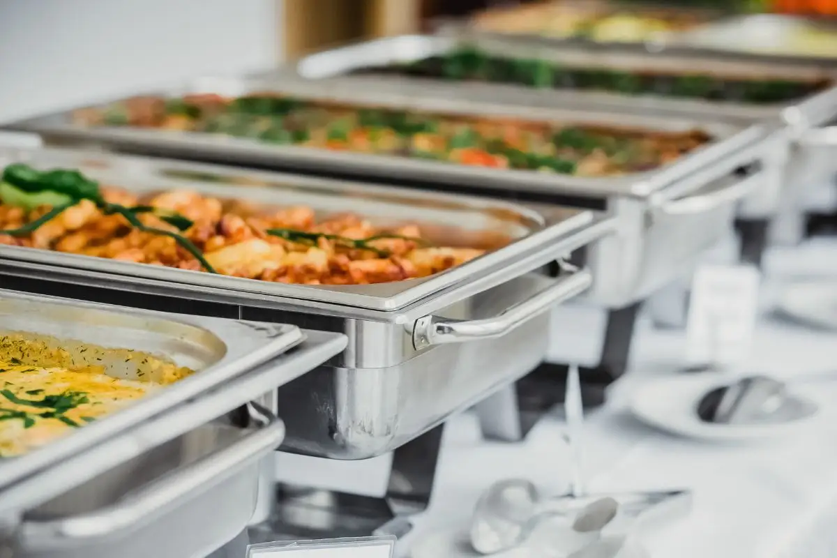 Fresh meal preparation with vegetables and chef-made dishes