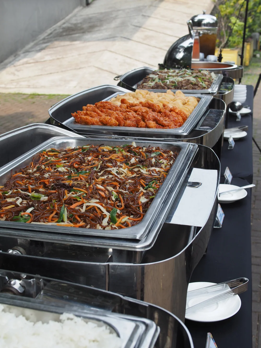 Kitchen preparation for ready meals and catering orders